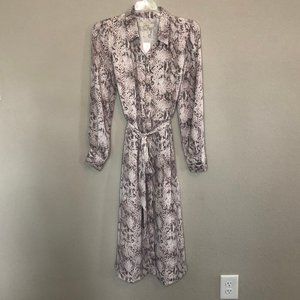Loft Snake Skin Print Dress